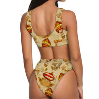 Thumbnail for Graphical Travel Designed Women Bikini Set Swimsuit