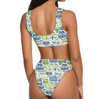 Thumbnail for Motivational Travel Badges Designed Women Bikini Set Swimsuit