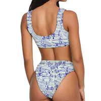 Thumbnail for Amazing Drawings of Old Aircrafts Designed Women Bikini Set Swimsuit