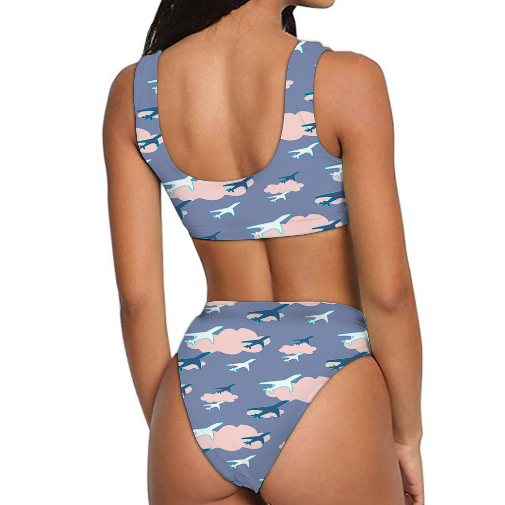 Cool & Super Airplanes (Vol2) Designed Women Bikini Set Swimsuit