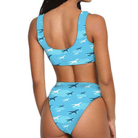 Thumbnail for Cool & Super Airplanes Designed Women Bikini Set Swimsuit