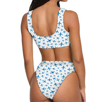 Thumbnail for Many Airplanes White Designed Women Bikini Set Swimsuit