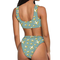 Thumbnail for Mixed Size Airplanes Designed Women Bikini Set Swimsuit
