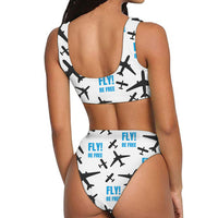 Thumbnail for Fly Be Free White Designed Women Bikini Set Swimsuit