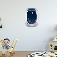 Thumbnail for Airplane Window & City Printed Wall Window Stickers