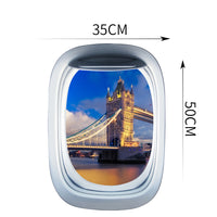 Thumbnail for Airplane Window & Tower Bridge London View Printed Wall Window Stickers