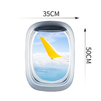 Thumbnail for Airplane Window & Outstanding View Through Airplane Wing Printed Wall Window Stickers