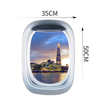 Thumbnail for Airplane Window & Tower Bridge London View Printed Wall Window Stickers