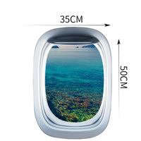 Thumbnail for Airplane Window & Wooden Bridge View Printed Wall Window Stickers