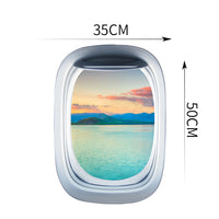 Thumbnail for Airplane Window & Lake View Printed Wall Window Stickers