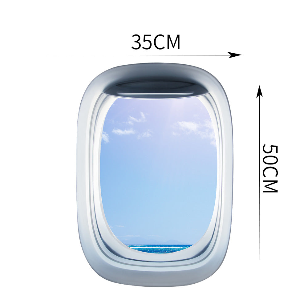 Airplane Window & View Beach Printed Wall Window Stickers