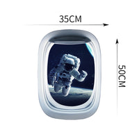 Thumbnail for Airplane Window & The astronauts Printed Wall Window Stickers
