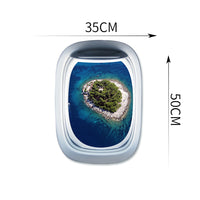 Thumbnail for Airplane Window & Beautiful Small islands In Croatia View Printed Wall Window Stickers