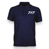 Thumbnail for Boeing 717 Flat Text Designed Polo T-Shirts