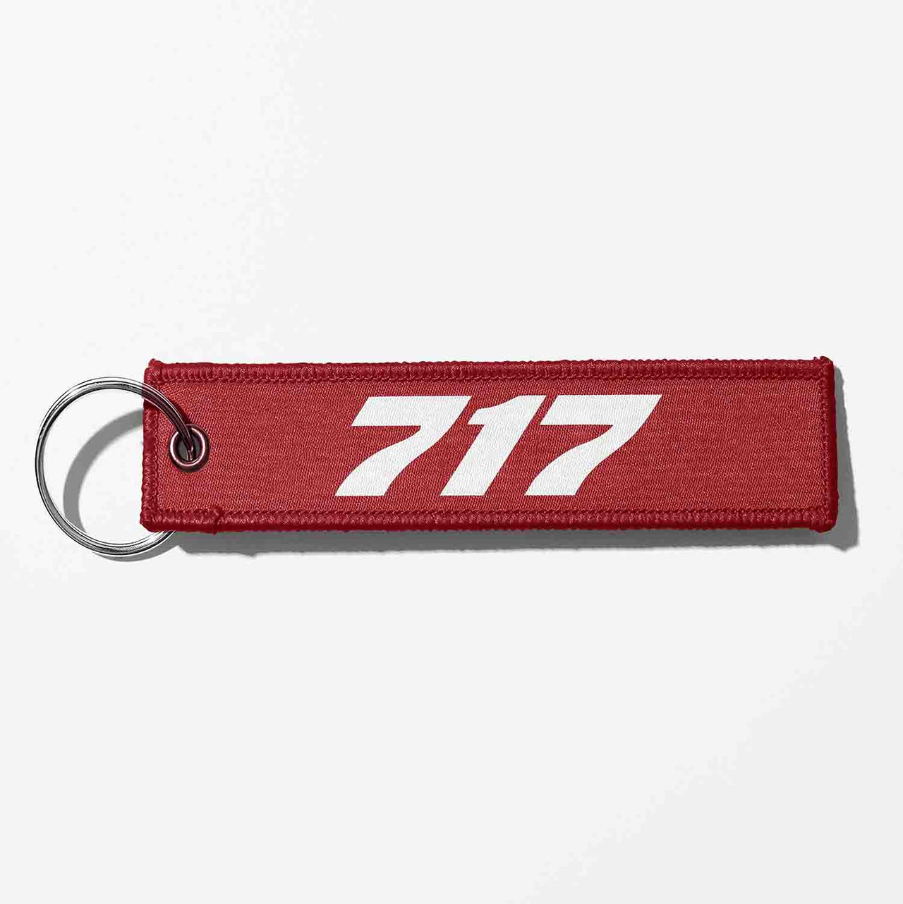 Boeing 717 Flat Text Designed Key Chains