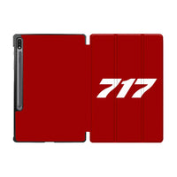Thumbnail for 717 Flat Text Designed Samsung Tablet Cases
