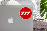 Thumbnail for 717 Flat Text Red Designed Stickers