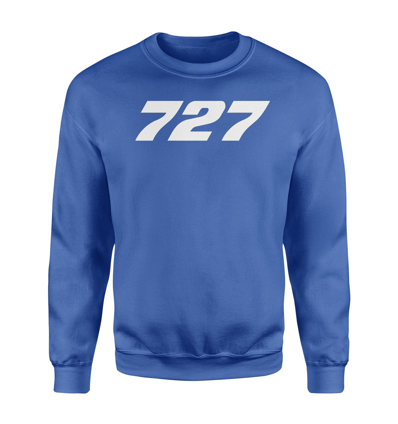 727 Flat Text Designed Sweatshirts