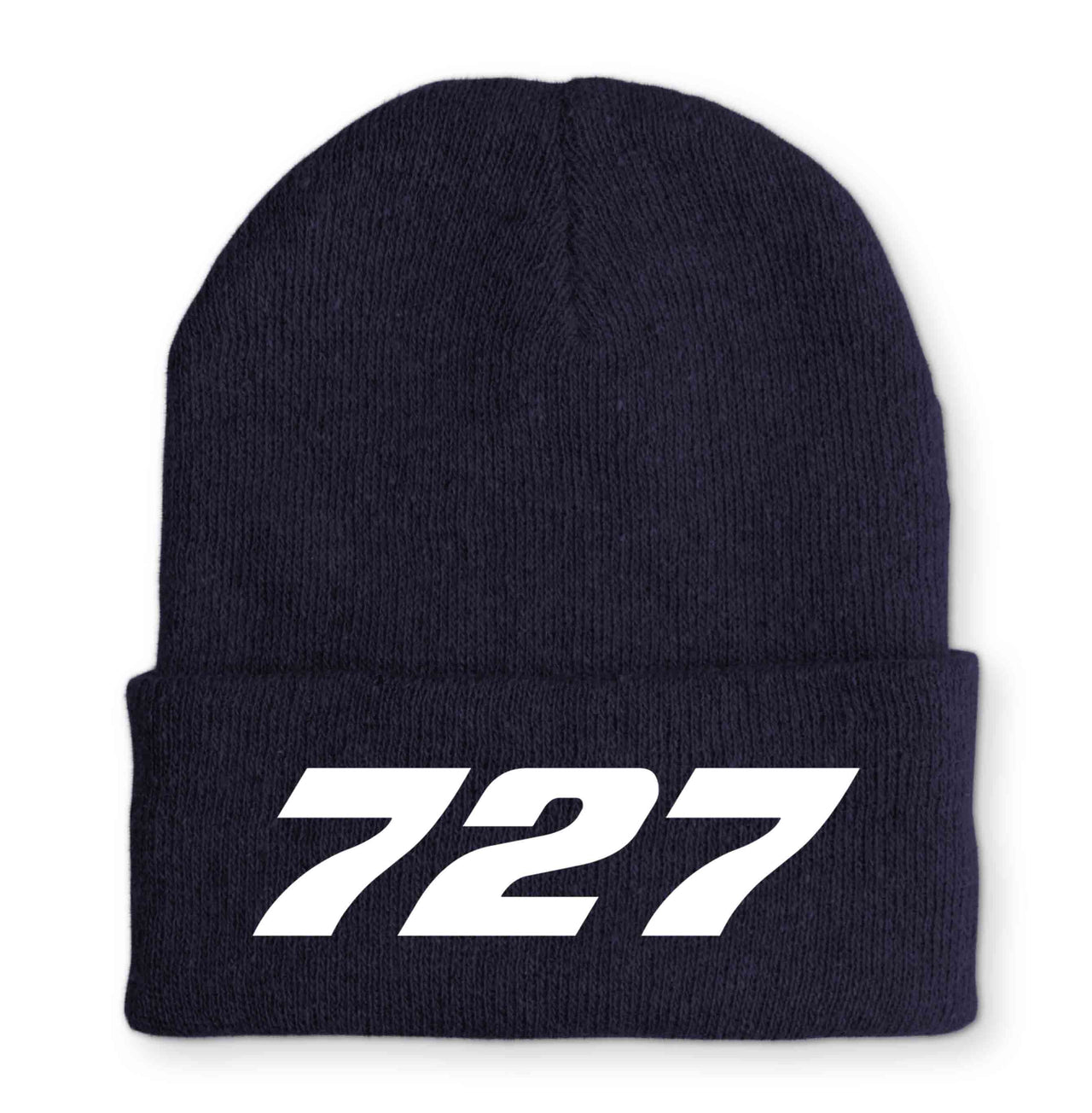 727 Flat Text Embroidered Beanies