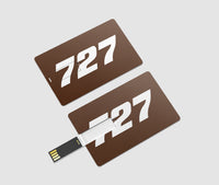 Thumbnail for 727 Flat Text Designed USB Cards