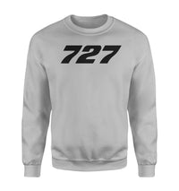 Thumbnail for 727 Flat Text Designed Sweatshirts
