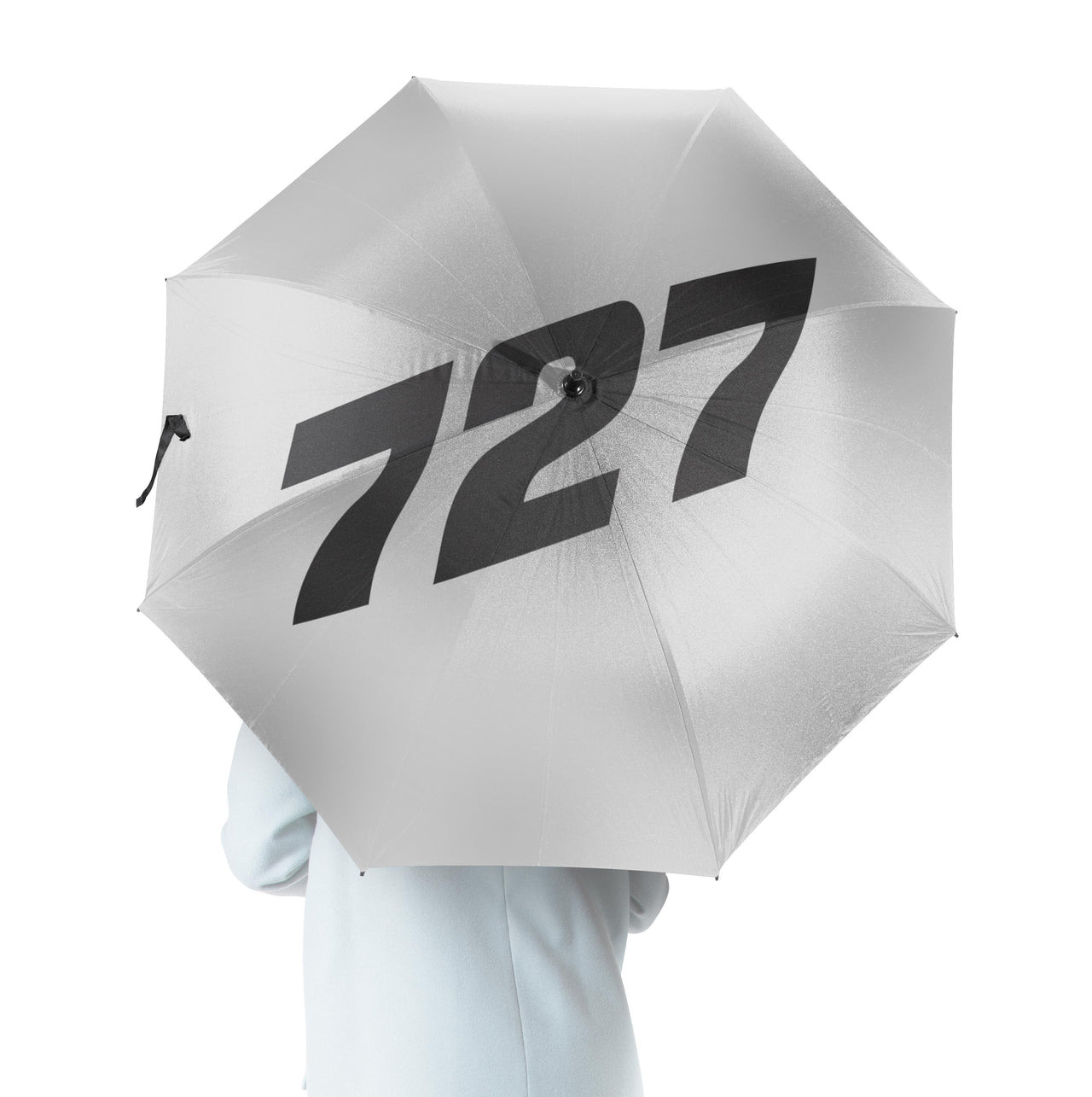 727 Flat Text Designed Umbrella