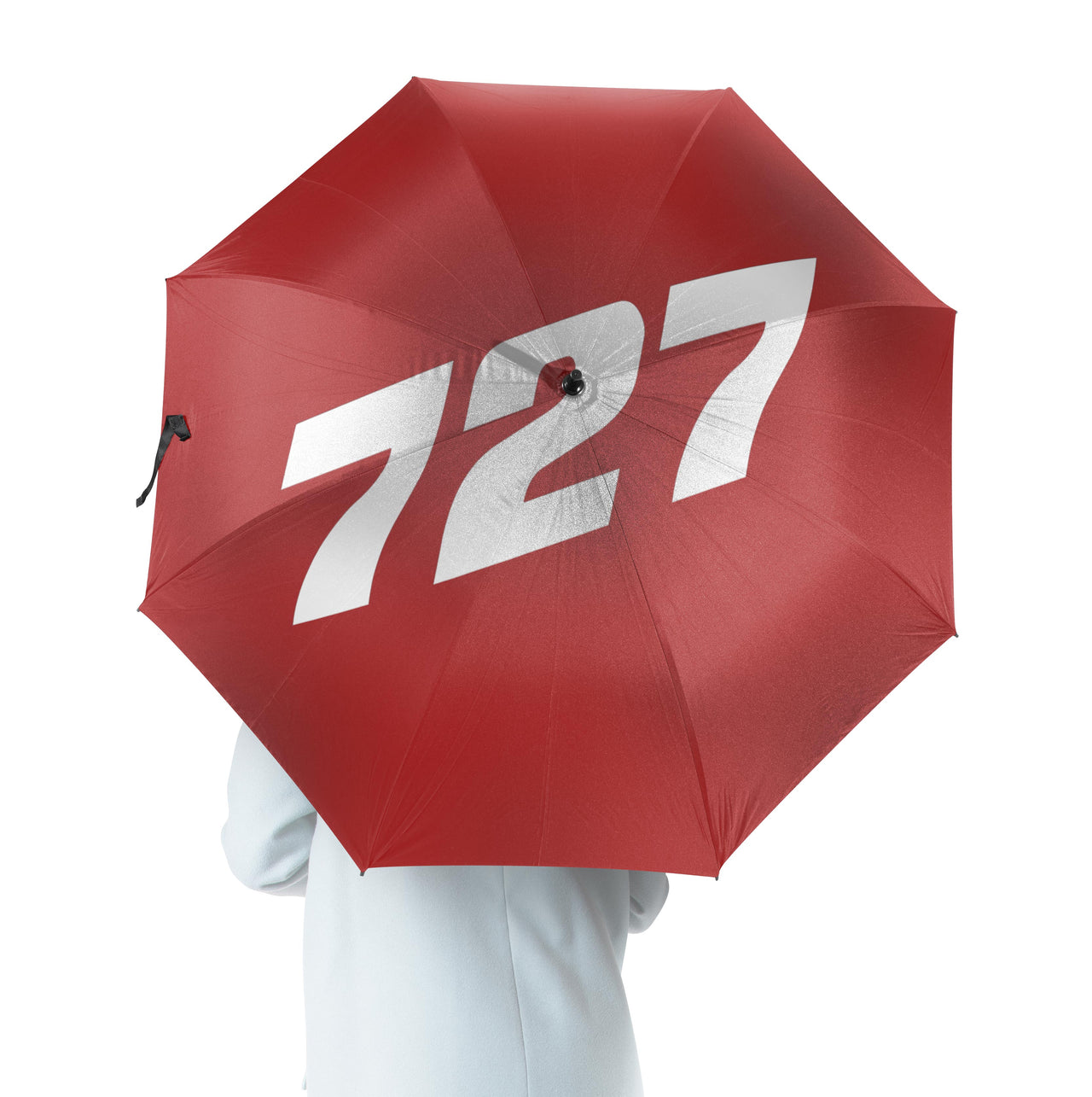 727 Flat Text Designed Umbrella