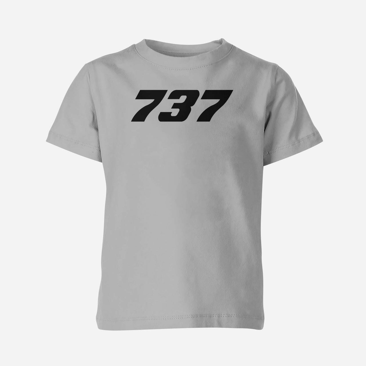 737 Flat Text Designed Children T-Shirts