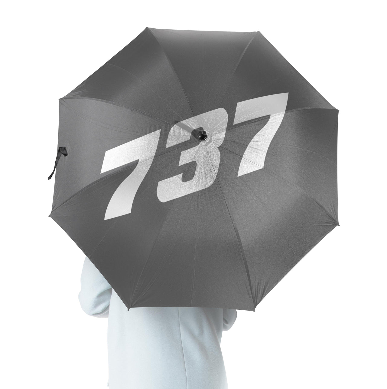 737 Flat Text Designed Umbrella