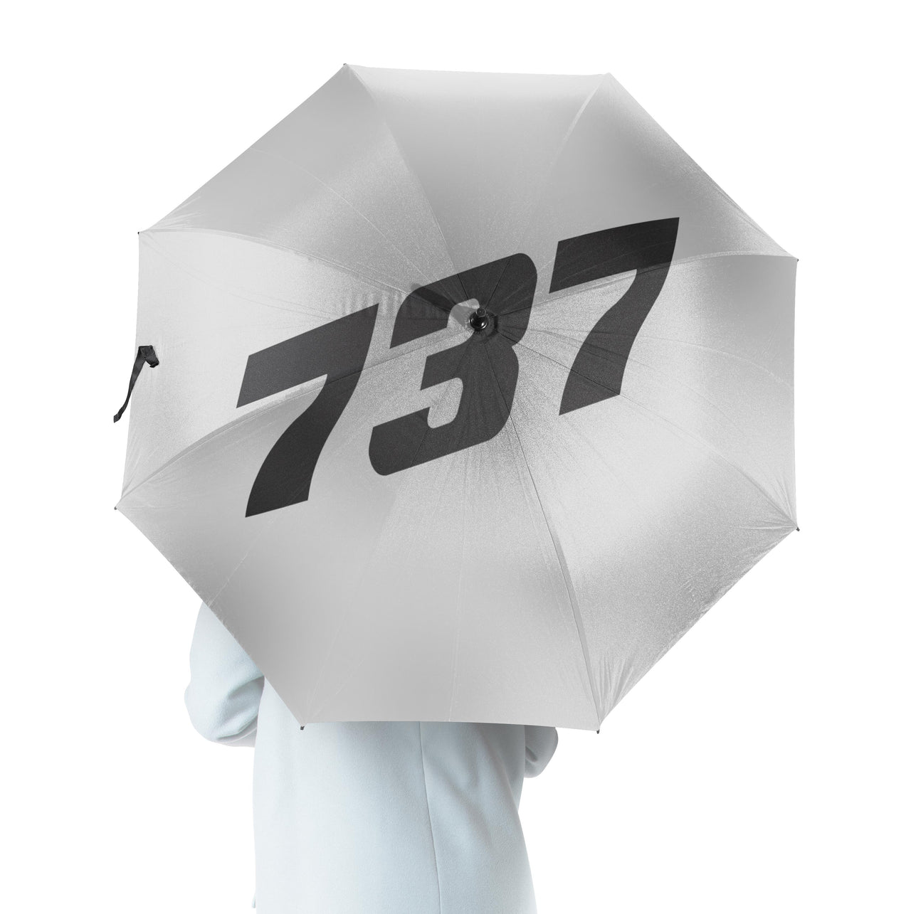 737 Flat Text Designed Umbrella