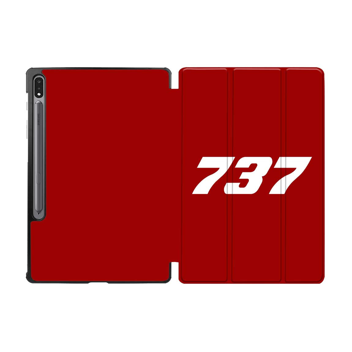 737 Flat Text Designed Samsung Tablet Cases