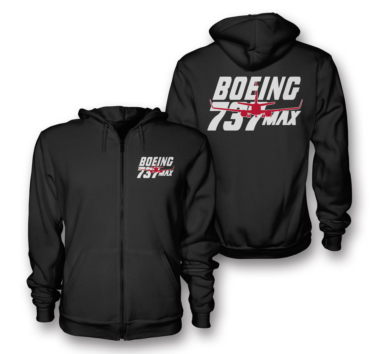 Amazing Boeing 737 Max Designed Zipped Hoodies