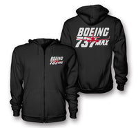 Thumbnail for Amazing Boeing 737 Max Designed Zipped Hoodies