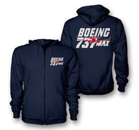 Thumbnail for Amazing Boeing 737 Max Designed Zipped Hoodies