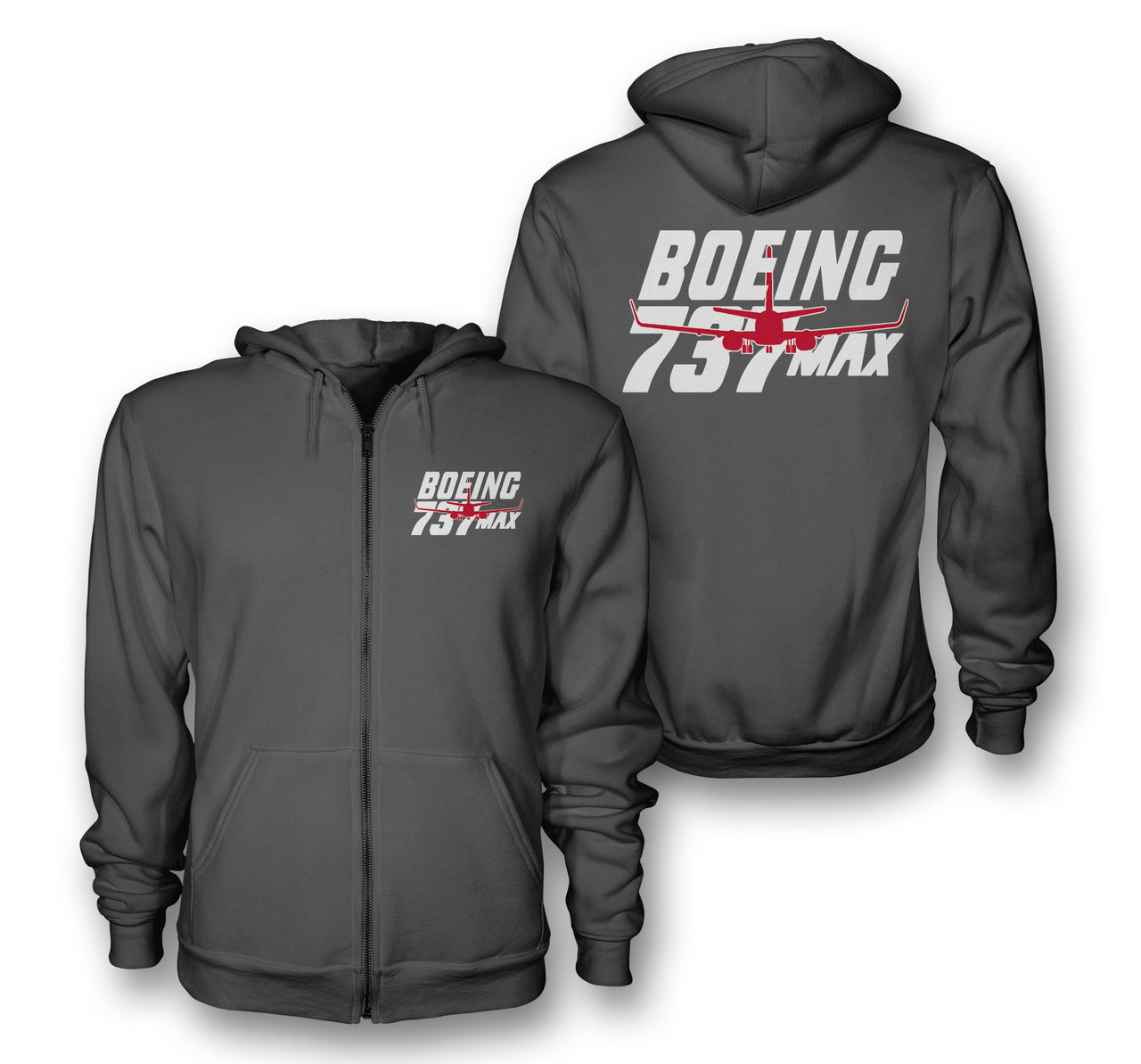 Amazing Boeing 737 Max Designed Zipped Hoodies