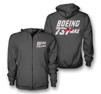 Thumbnail for Amazing Boeing 737 Max Designed Zipped Hoodies