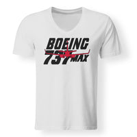 Thumbnail for Amazing 737 Max Designed V-Neck T-Shirts