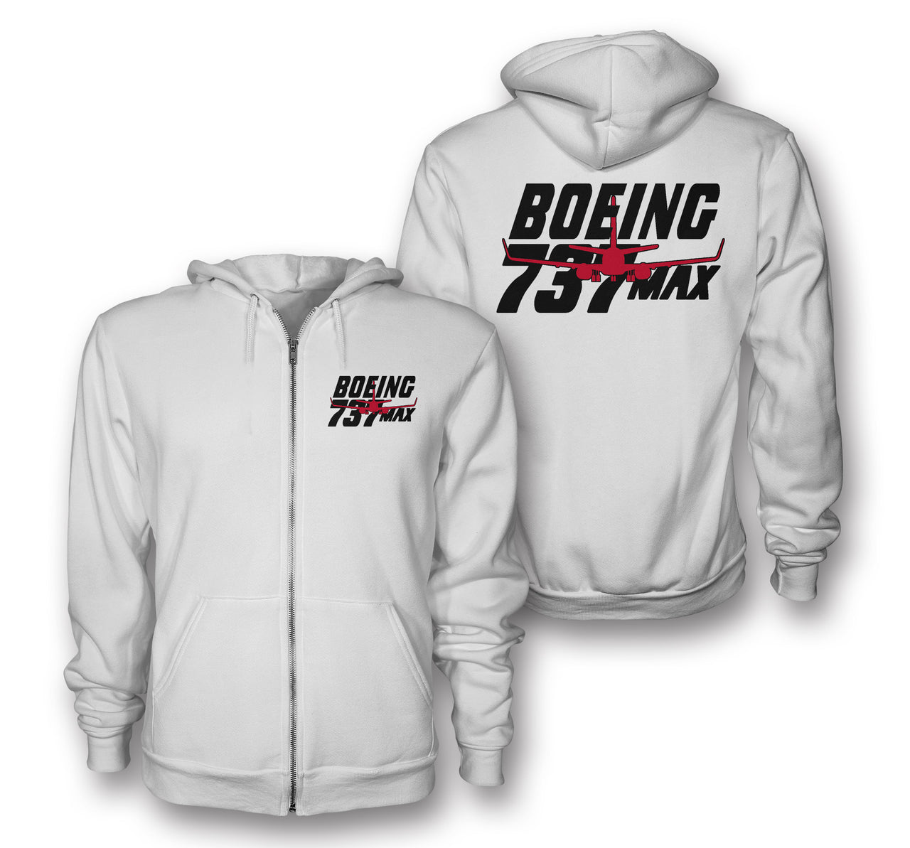 Amazing Boeing 737 Max Designed Zipped Hoodies