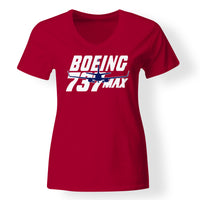 Thumbnail for Amazing 737 Max Designed V-Neck T-Shirts