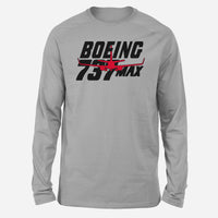 Thumbnail for Amazing Boeing 737 Max Designed Long-Sleeve T-Shirts