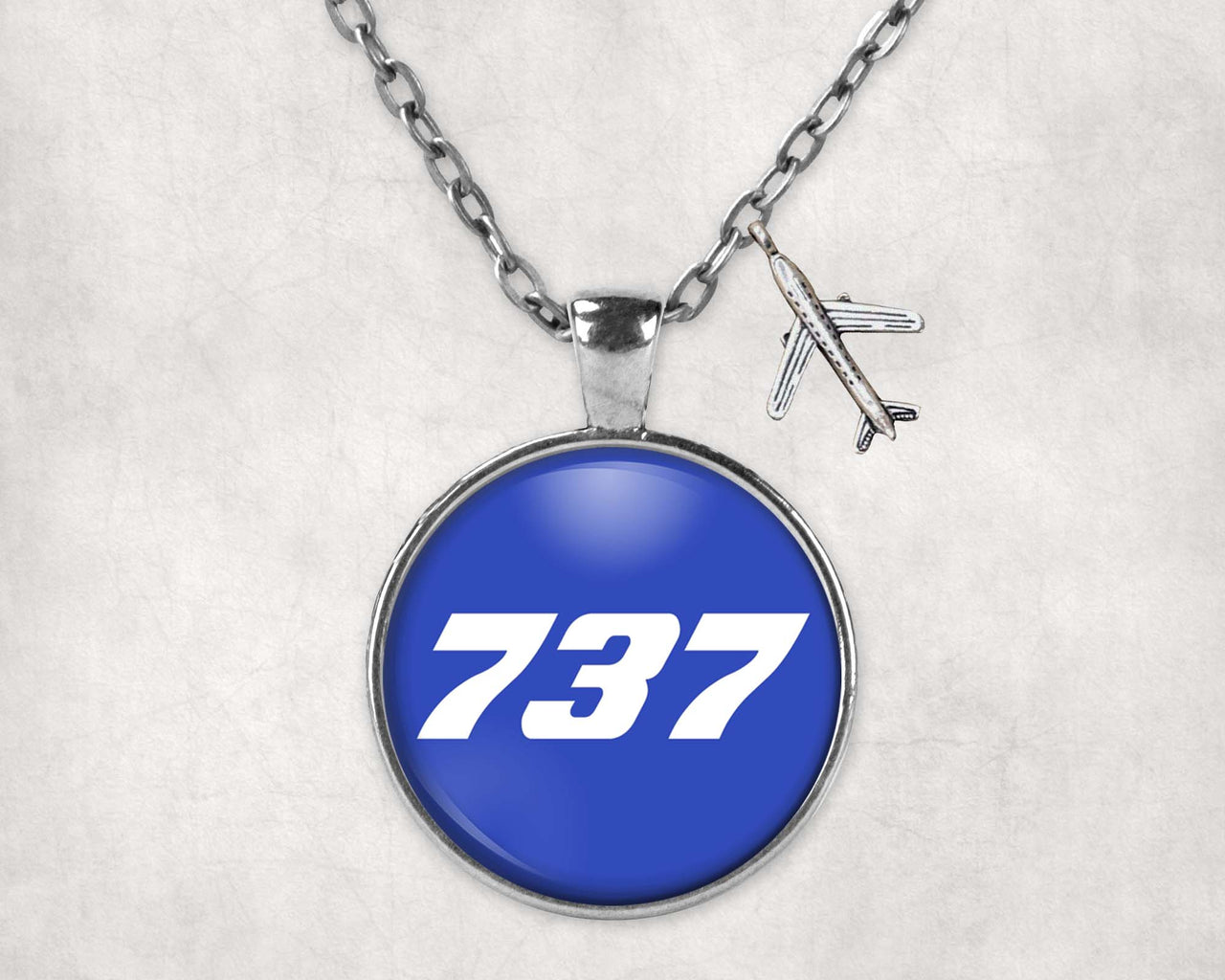 737 Flat Text Designed Necklaces