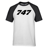 Thumbnail for 747 Flat Text Designed Raglan T-Shirts
