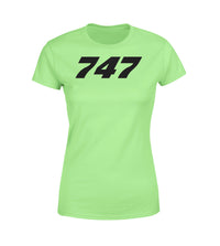 Thumbnail for 747 Flat Text Designed Women T-Shirts