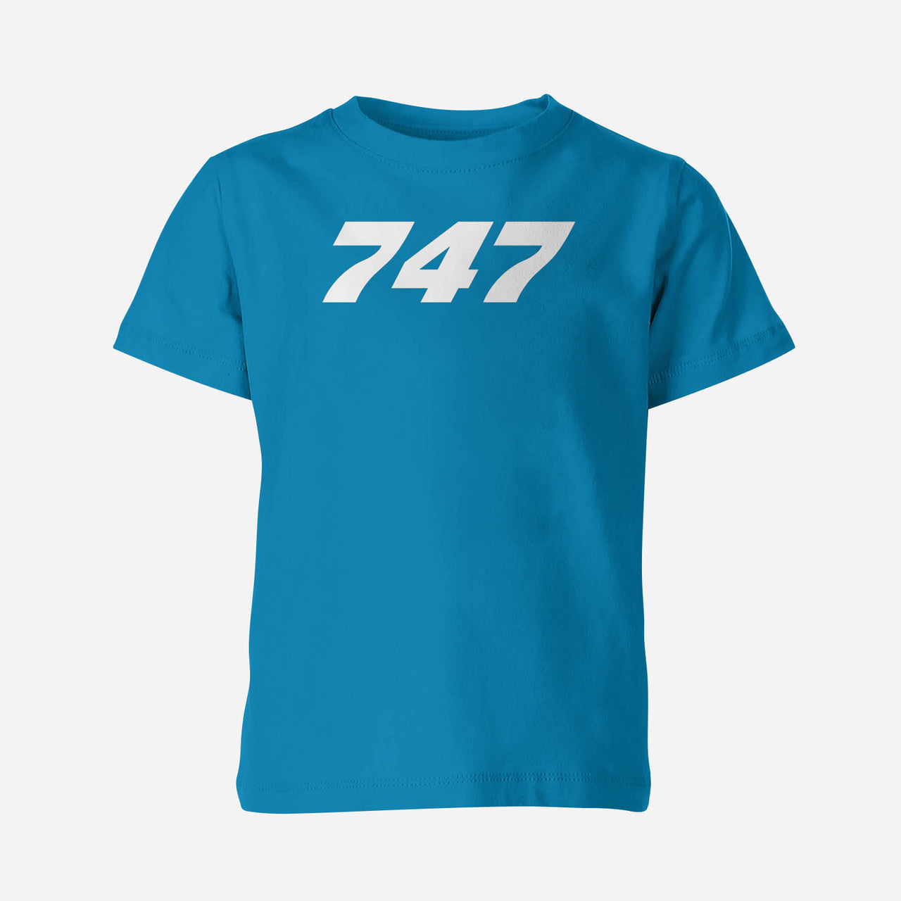 747 Flat Text Designed Children T-Shirts