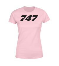 Thumbnail for 747 Flat Text Designed Women T-Shirts