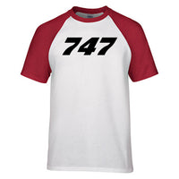 Thumbnail for 747 Flat Text Designed Raglan T-Shirts
