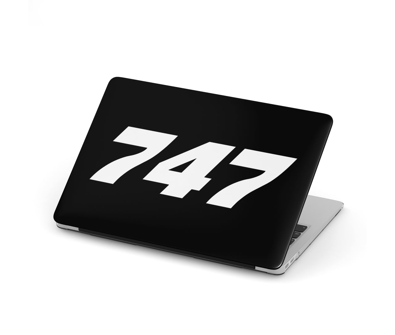 747 Flat Text Designed Macbook Cases