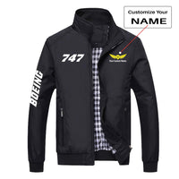 Thumbnail for 747 Flat Text Designed Stylish Jackets