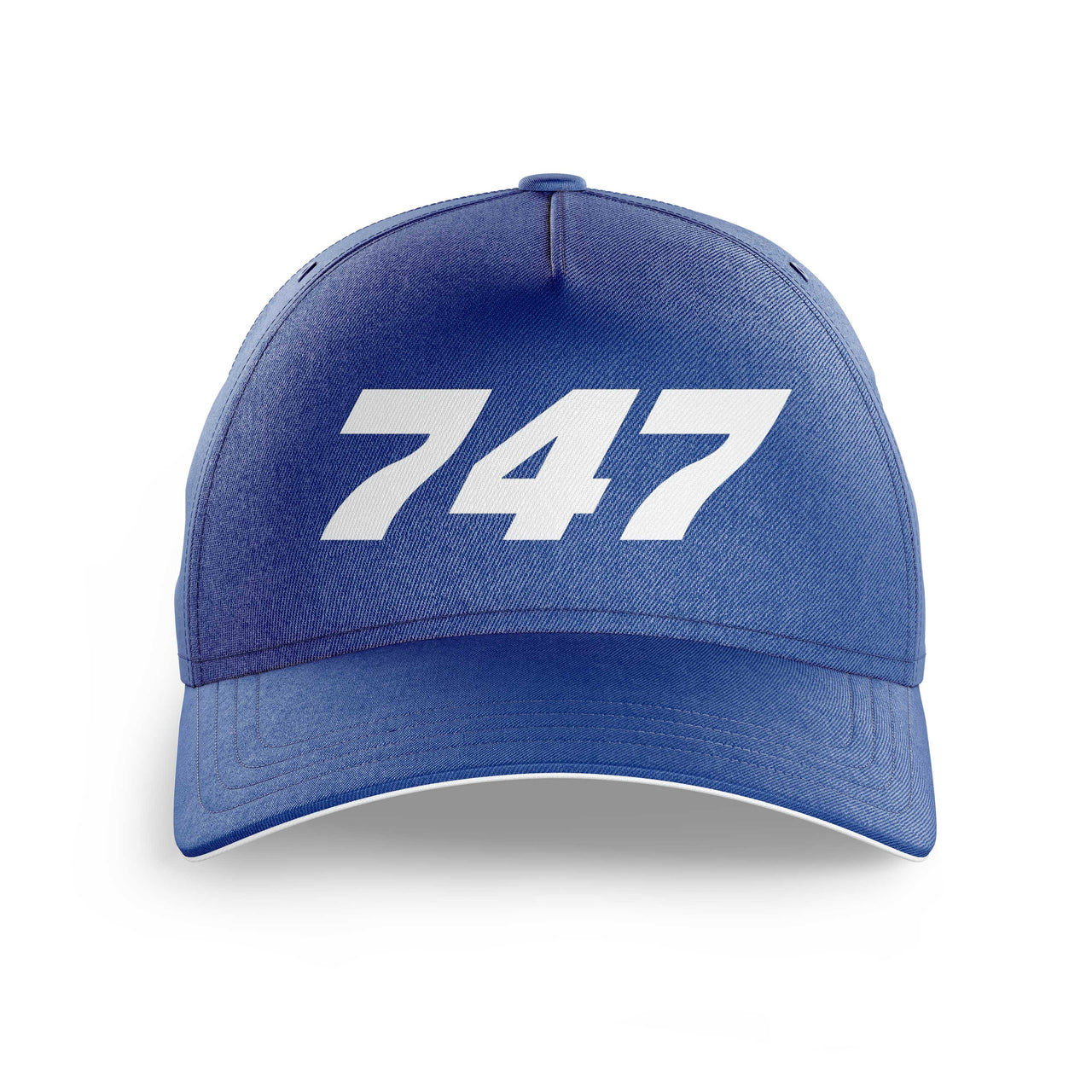 747 Flat Text Printed Hats