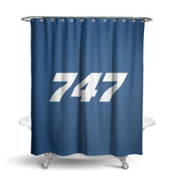 Thumbnail for 747 Flat Text Designed Shower Curtains